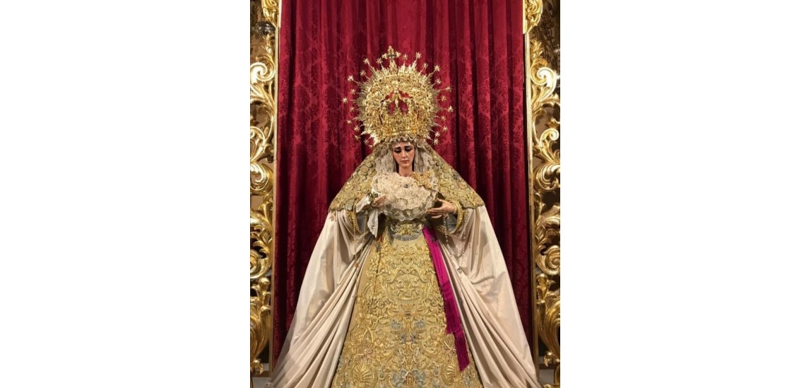 Manto de tisu de Ntra. Señora de la Victoria (Huelva)